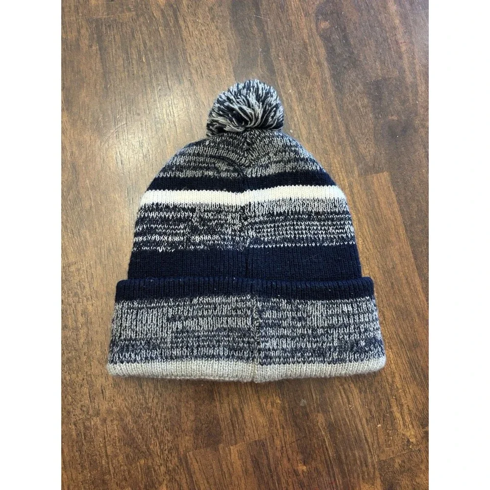 47 Brand Houston Astros Cuffed Knit Beanie Hat Pom Pom Gray Navy OSFA MLB